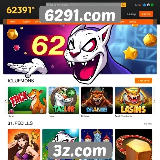 Experiência do usuário no site de jogos 6291.com